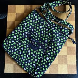 Vera Bradley crossbody hipster in lucky dots